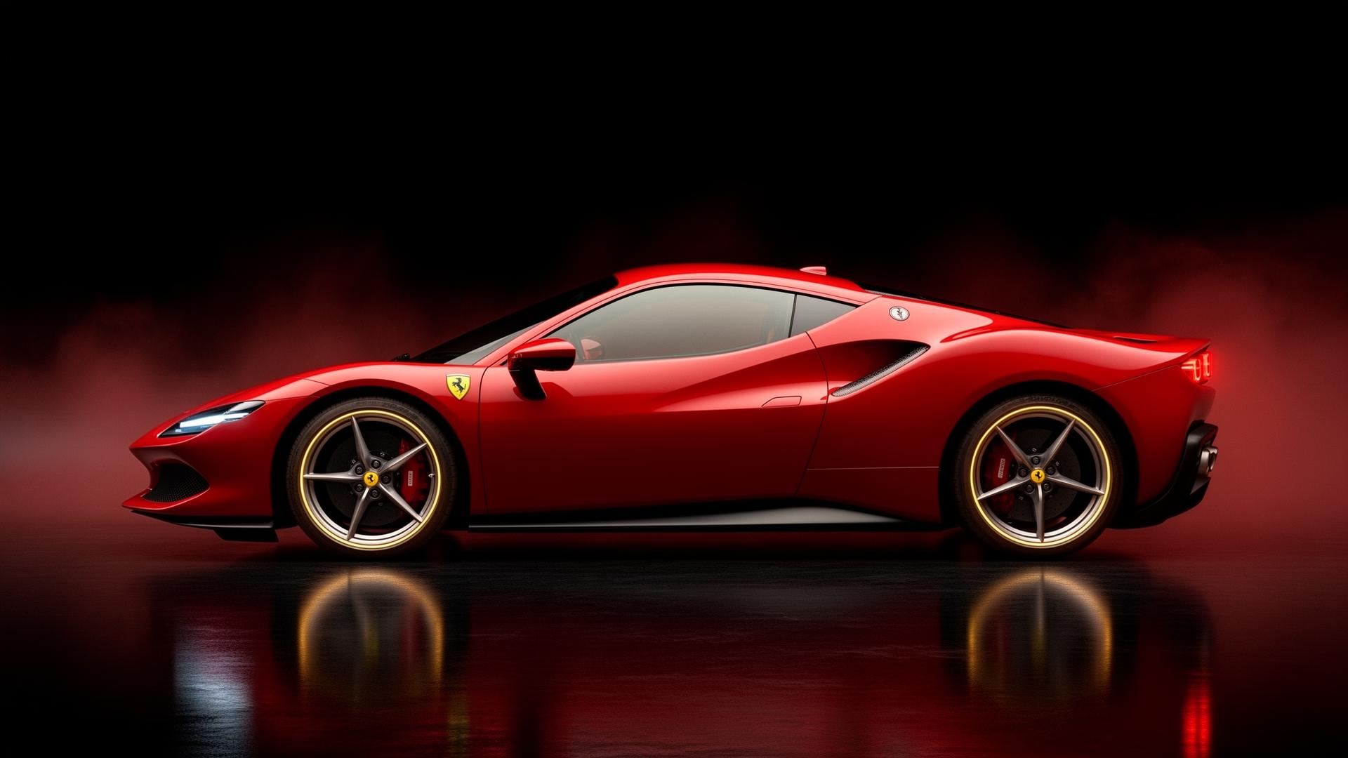 296 GTB cinematic render