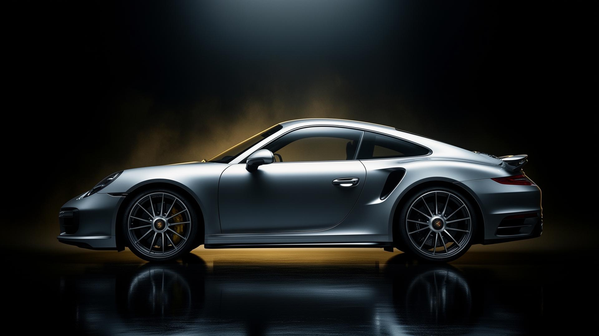 911 Turbo S cinematic render
