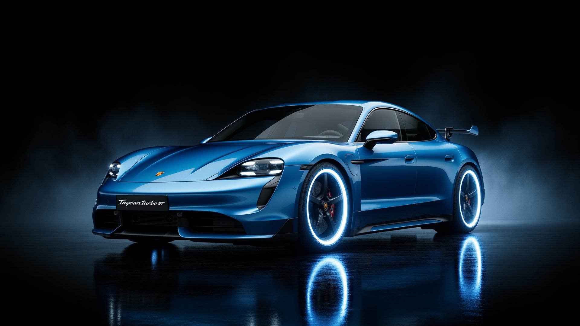 Taycan Turbo GT cinematic render